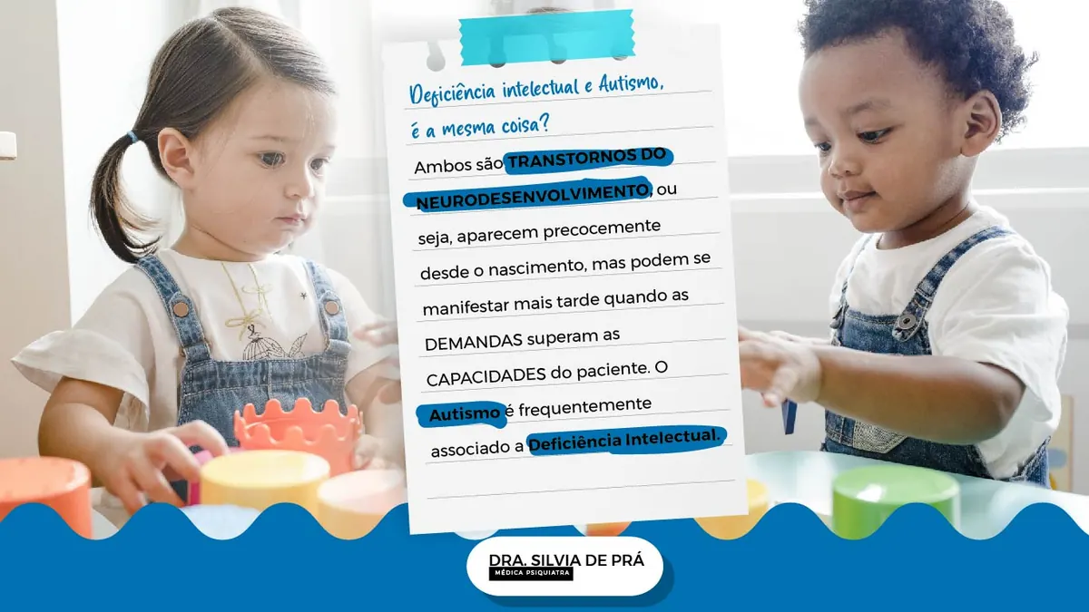 Deficiência intelectual e autismo são a mesma coisa?